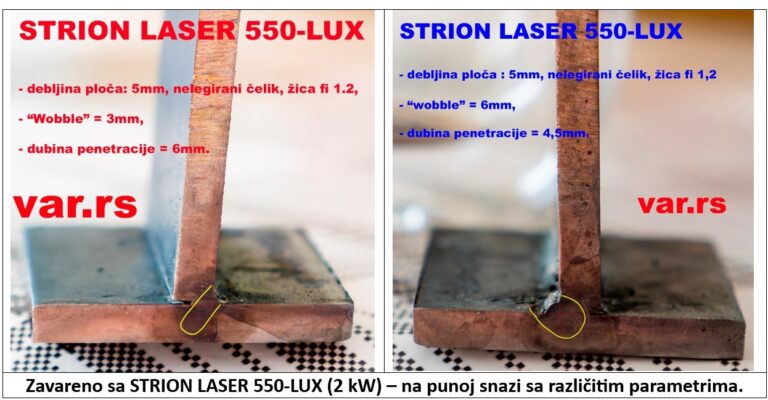 11 strion laser razni oblici penetracije lasersko zavarivanje