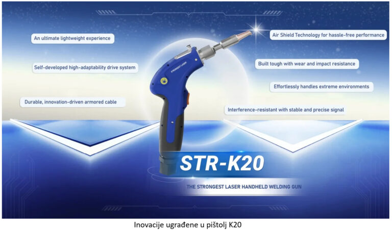 STRION LASER 6 inovacije ugradjene u pistolj K20 lasersko zavarivanje